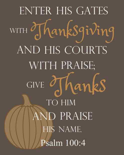 Happy Thanksgiving Quotes From Bible